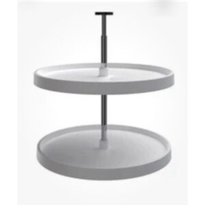 Rev-A-Shelf 3072-24-52 Value Line Polymer 24" Full Circle 2 Tier - White